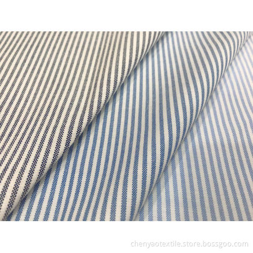 CVC Oxford Woven Stripe Fabric